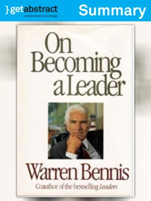cover image of On Becoming a Leader (Summary)